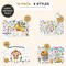 4E's Novelty Thanksgiving Coloring Placemats for Kids & Adults, 12 Pack Paper Disposable Placemats, 11x17 Fall Crafts, Thankful Activity Sheets for Family Dinner, Classroom & Party Supplies